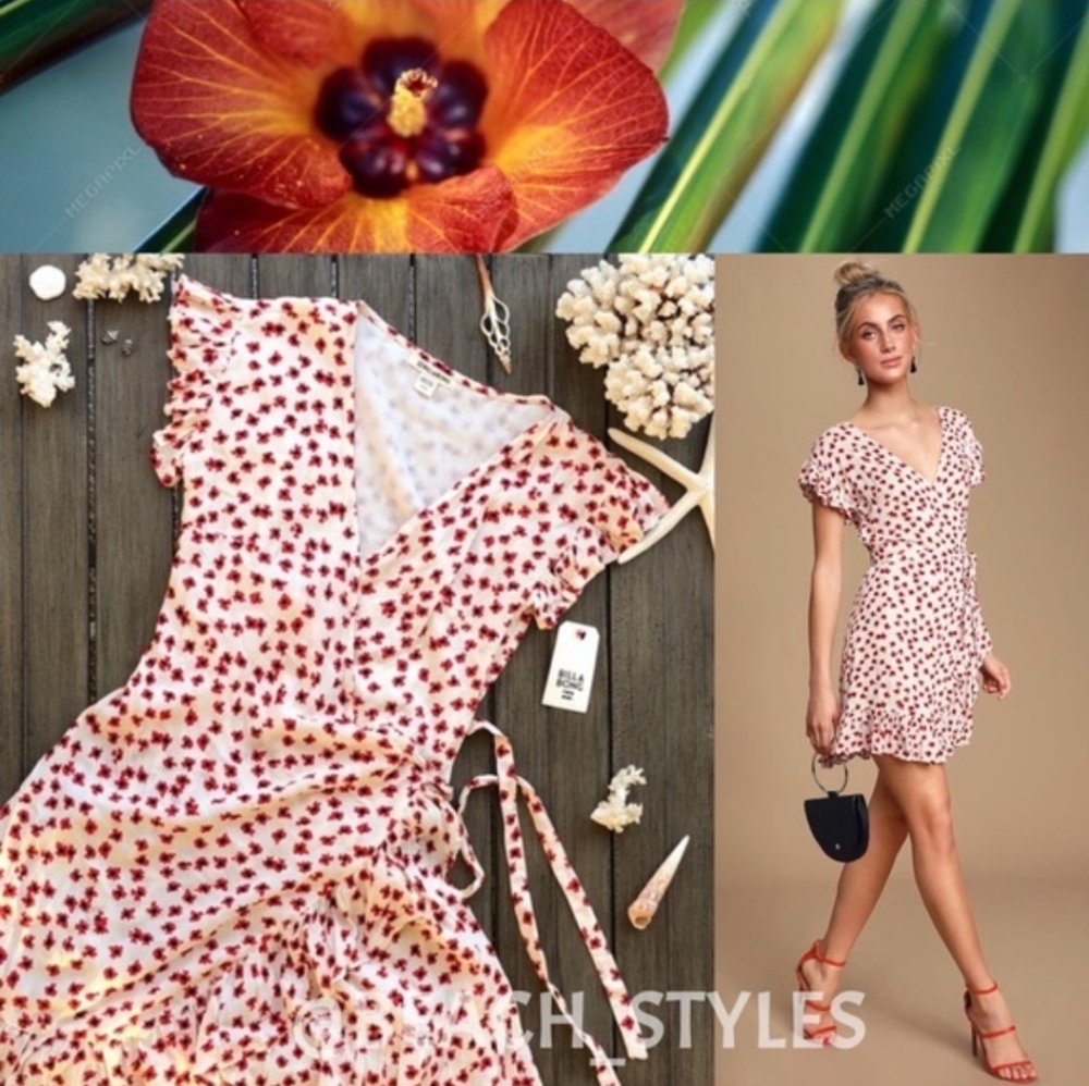 Billabong poppy wrap dress